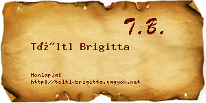 Töltl Brigitta névjegykártya
