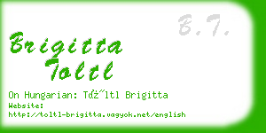brigitta toltl business card